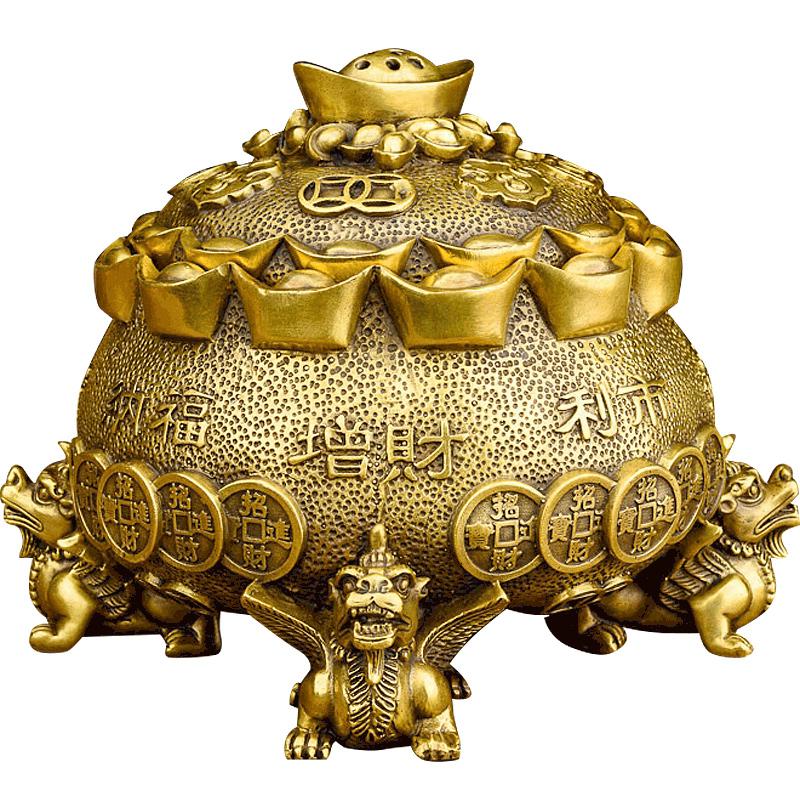 家柏饰(CORATED)摆件貔貅铜 客厅财位电视柜家居饰品乔迁礼品高清大图