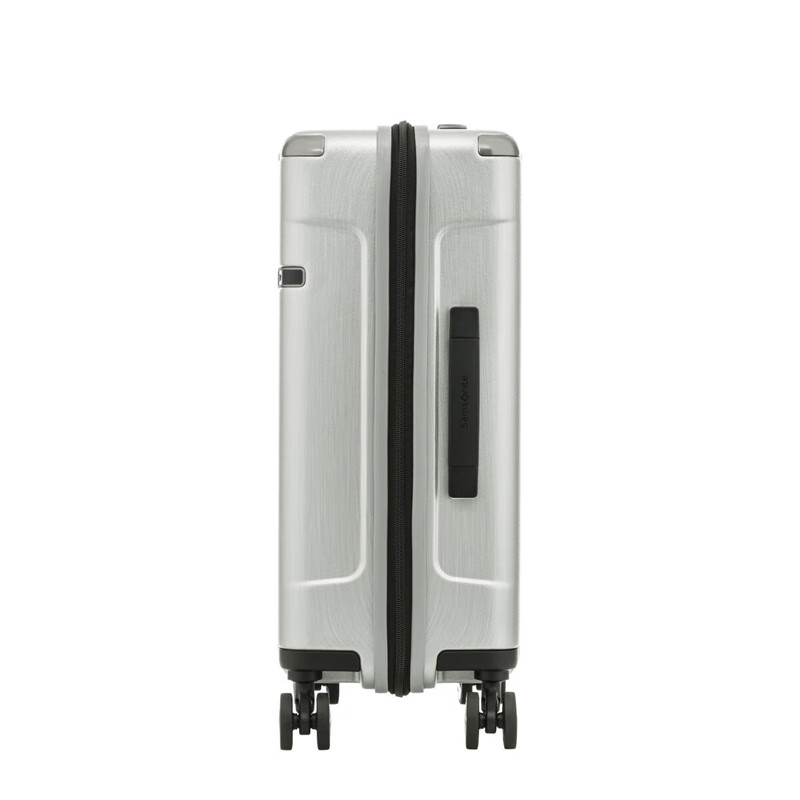 新秀丽(Samsonite)EVOA系列拉丝商务登机箱可扩展托运箱大容量行李箱时尚拉杆箱DC0*07004 银色 25寸高清大图