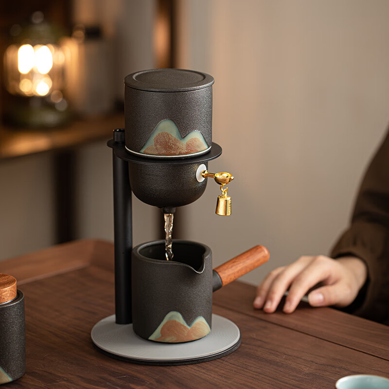 苏氏陶瓷/SUSHI CERAMICS SS006 千里江山自动茶具套装 (单位:套)高清大图