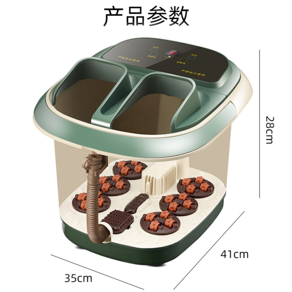 苏宁宜品 足浴盆 御汤1家用恒温加热按摩高深泡脚桶沐足神器 YM-628(SNYP-ZYP10L-S01P)高清大图