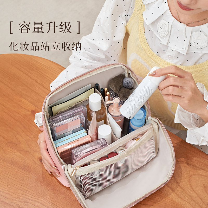 立式化妆包女2025新款高端大容量外出便携式多功能洗漱化妆品1085高清大图