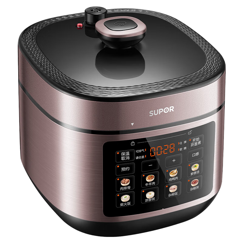 苏泊尔(SUPOR)电压力锅 QC系列0涂层304厚底钢釜电压力锅 SY-50FC21高清大图