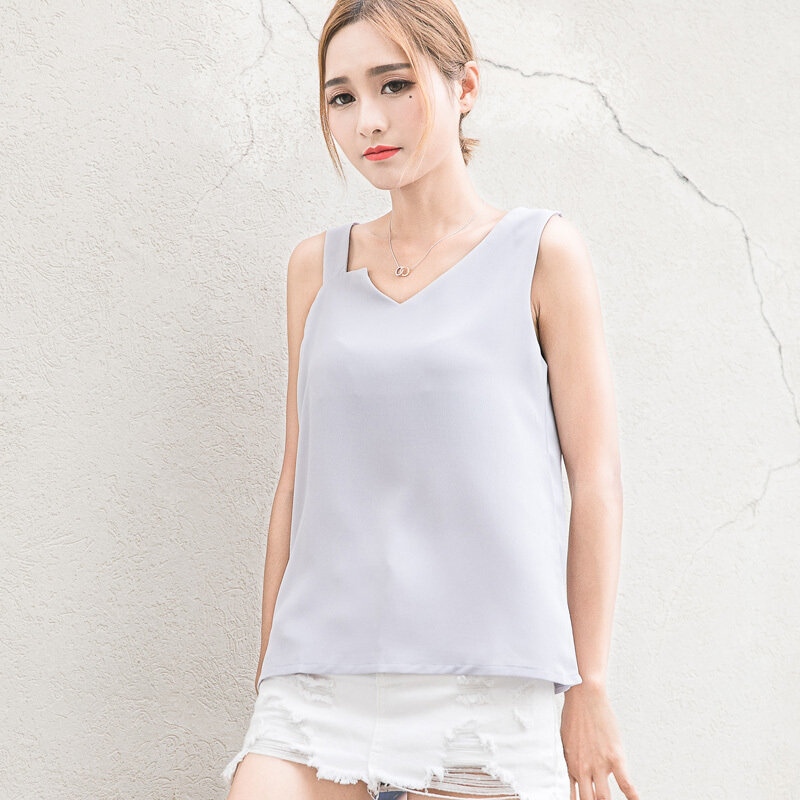 波迷娜(bomina)心机小吊带美背夏季性感百搭夏季吊带背心女雪纺外穿潮