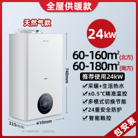 长虹(CHANGHONG)家用燃气壁挂炉天然气采暖炉地暖暖气片锅炉采暖洗浴两用恒温热水器 智能家电 L1PB24-U1