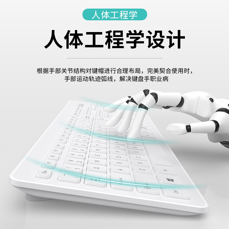 无线键盘鼠标套装适用苹果华为联想戴尔笔记本台式电脑轻薄打字静音无声游戏男女生办公家用商务无限键鼠一体