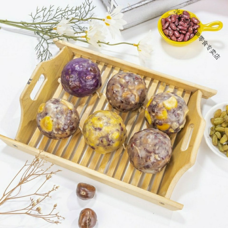 正宗手工粘豆包粗粮代餐包杂粮黏豆包糯米糕窝窝头年糕 四个装