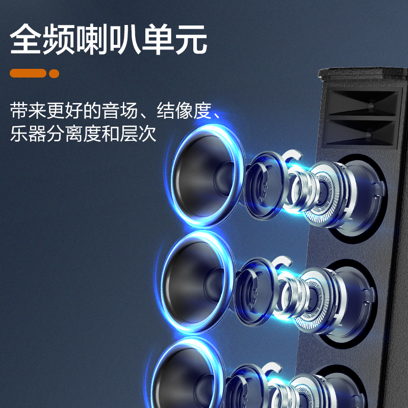 惠度(HuiDu)MZ-802专业会议全频音柱酒店背景音乐多功能展厅大型会议室音柱音箱壁吊挂会议教学报告厅音柱高清大图