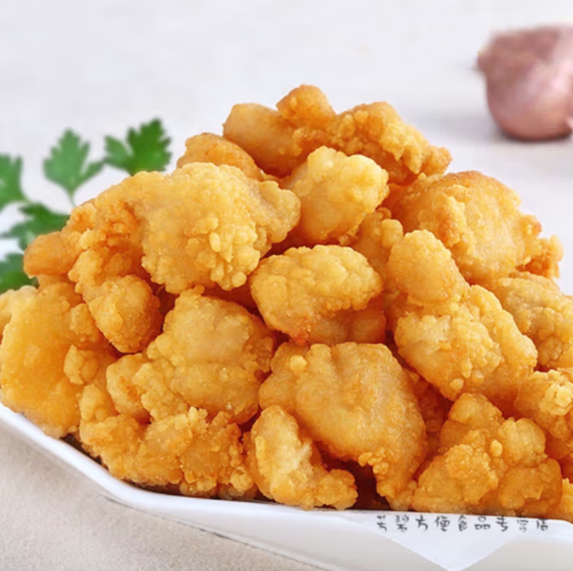 苏宁宜品鸡米花500g盐酥鸡 原味鸡丁炸鸡肉块 空气炸锅食材