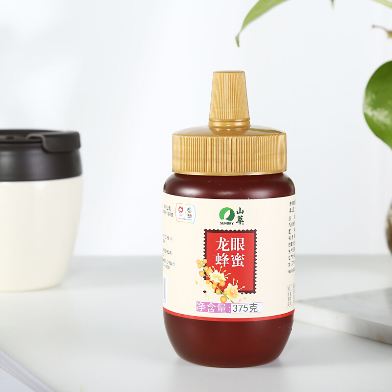 山萃 中粮 冲饮谷物 龙眼蜂蜜 375g*2瓶
