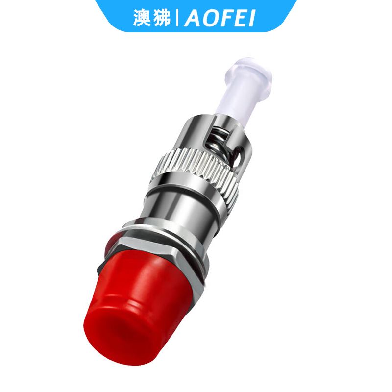 澳狒 ST-FC 光纤转接头光纤适配器耦合器阴阳转接法兰盘 ST公转FC母 1个高清大图