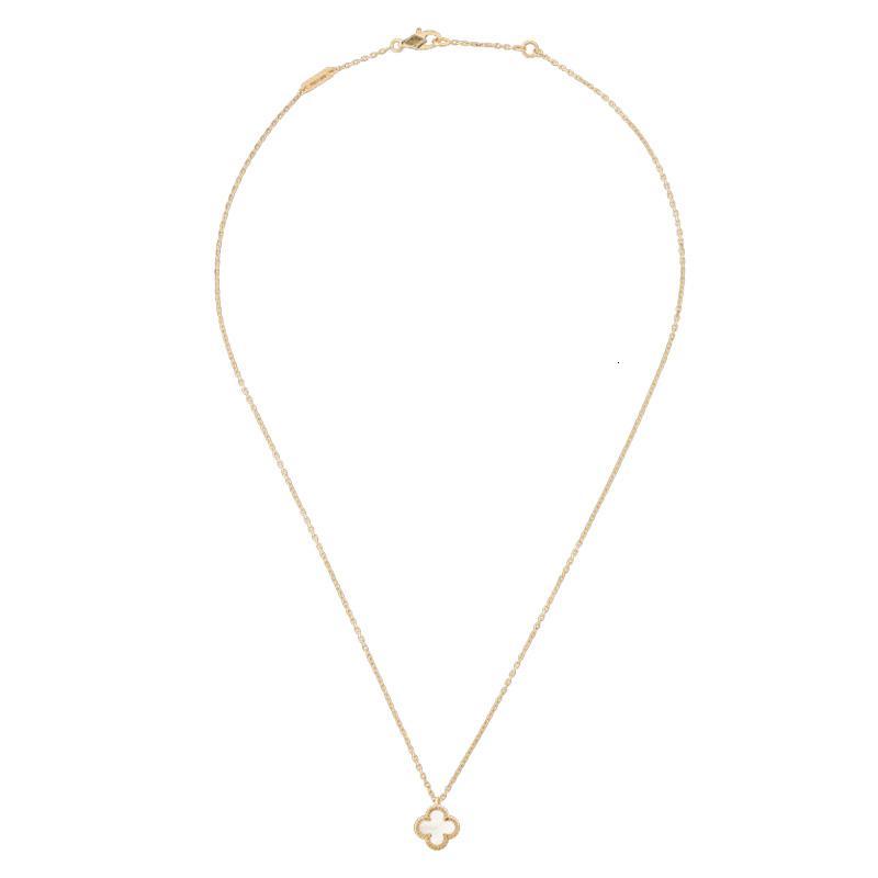vancleefarpels梵克雅宝女士sweetalhambra吊坠k金白色珍珠母贝