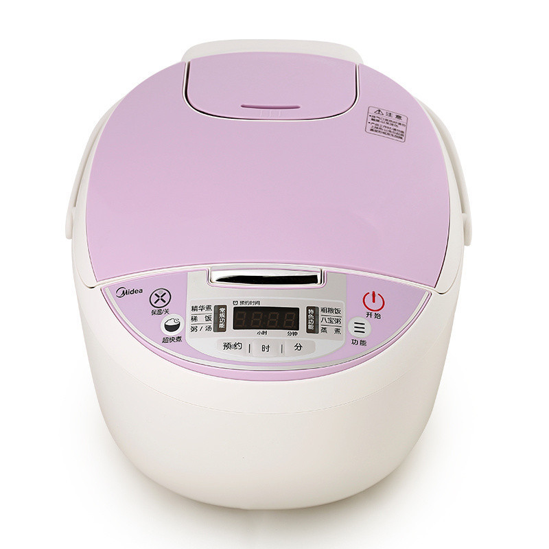 美的(Midea)家用5L电饭煲 黄晶蜂窝内胆 智能预约 可拆洗盖板电饭锅 MB-FS5018D