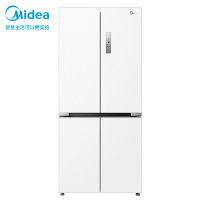 美的(Midea)微晶系列无缝可嵌入式十字双开门四开门家用智能超薄白色高端冷藏冷冻电冰箱一级变频MR-547WUSPZE