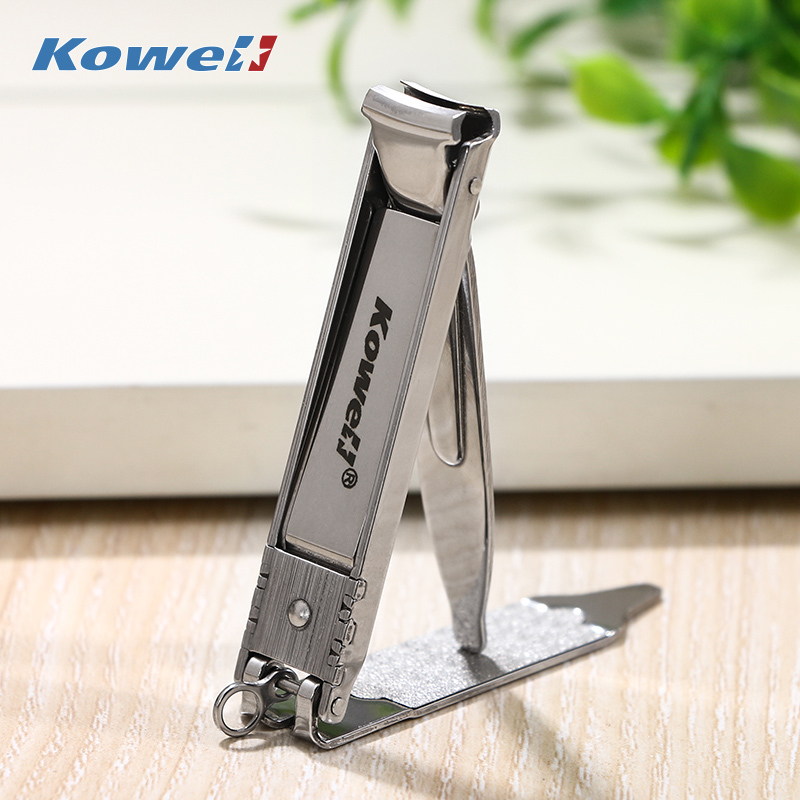 韩国(kowell)进口指甲刀套装多功能不锈钢指甲剪家用修甲美甲修脚刀套装黑色
