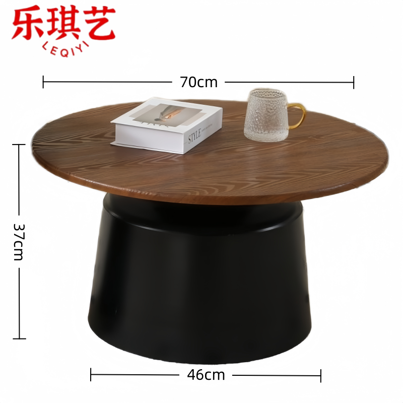 乐琪艺 圆桌70*70*37cm张高清大图