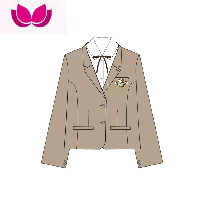 七斓[冰淇淋与鲸]jk制服西服外套女学院风西装套装宽松校供