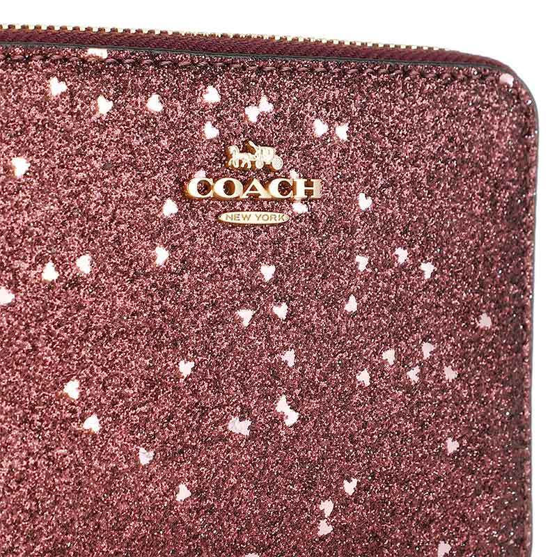 COACH 蔻驰 女钱包女士红色星星款礼盒装皮质短款钱包钱夹 F39129 IMRAS