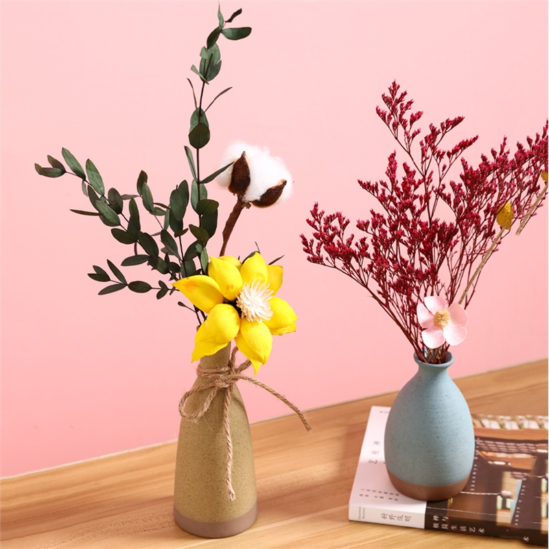 法耐迷你小花瓶ins风茶几桌面客厅插花装饰品干花摆件家居摆设