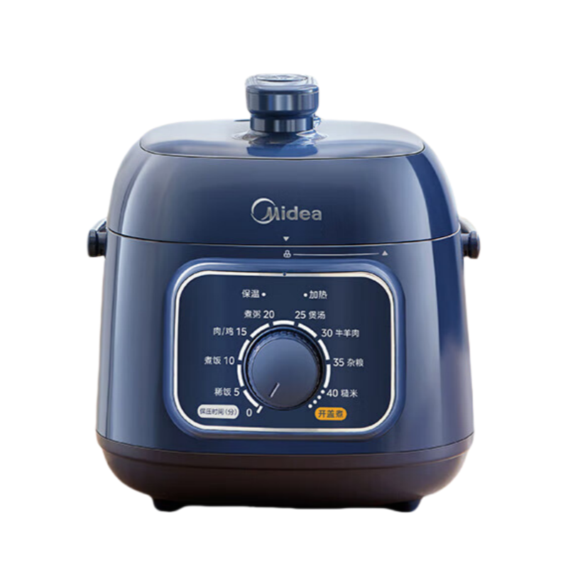 美的(Midea) MY-E211 电压力锅 1.8L多功能宿舍煮粥煲汤开盖火锅白玉釜高压锅