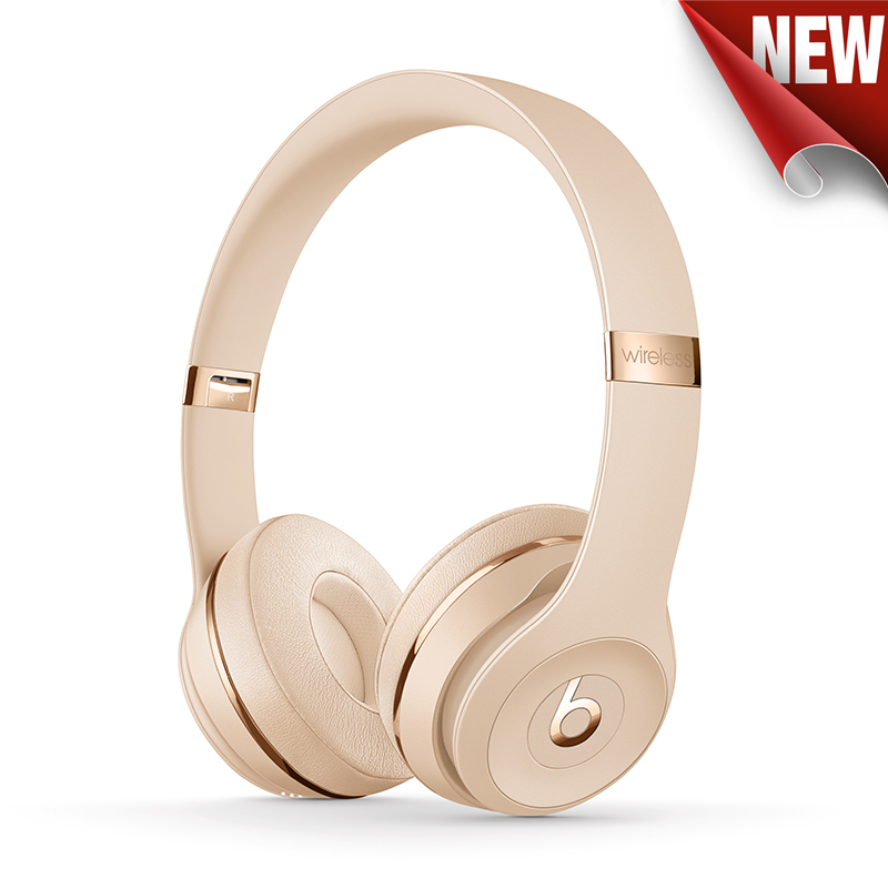 BEATS Solo3 Wireless 头戴式耳机 无线耳机 - 丝缎金 MUH42PA/A