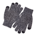 鸣固 针织防寒手套劳保手套 冬季防寒保暖防滑手套保暖劳保手套 黑白 10双 企业专享KW429424
