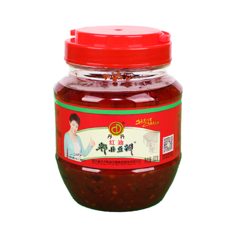 丹丹红油郫县豆瓣酱 500g/瓶 炒菜拌面调料酱火锅干锅酱调味酱