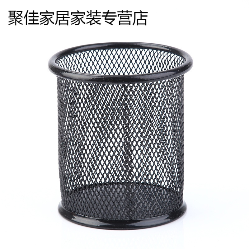 家柏饰(CORATED)时方笔筒学生桌面圆形笔桶收纳盒办公文具高清大图