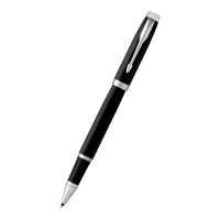 派克PARKER 签字笔 新款IM深黑白夹宝珠笔 学生商务办公文具用品日常书写 佩戴0.7mm宝珠笔芯