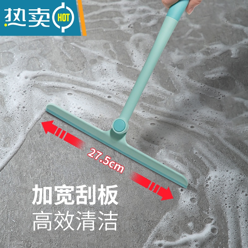 敬平阳台挂玻璃清洗器窗户清洁工具大扫除划水器家用卫生间刮擦镜子 [可拆洗款]米色 送挂钩*1擦玻璃器高清大图