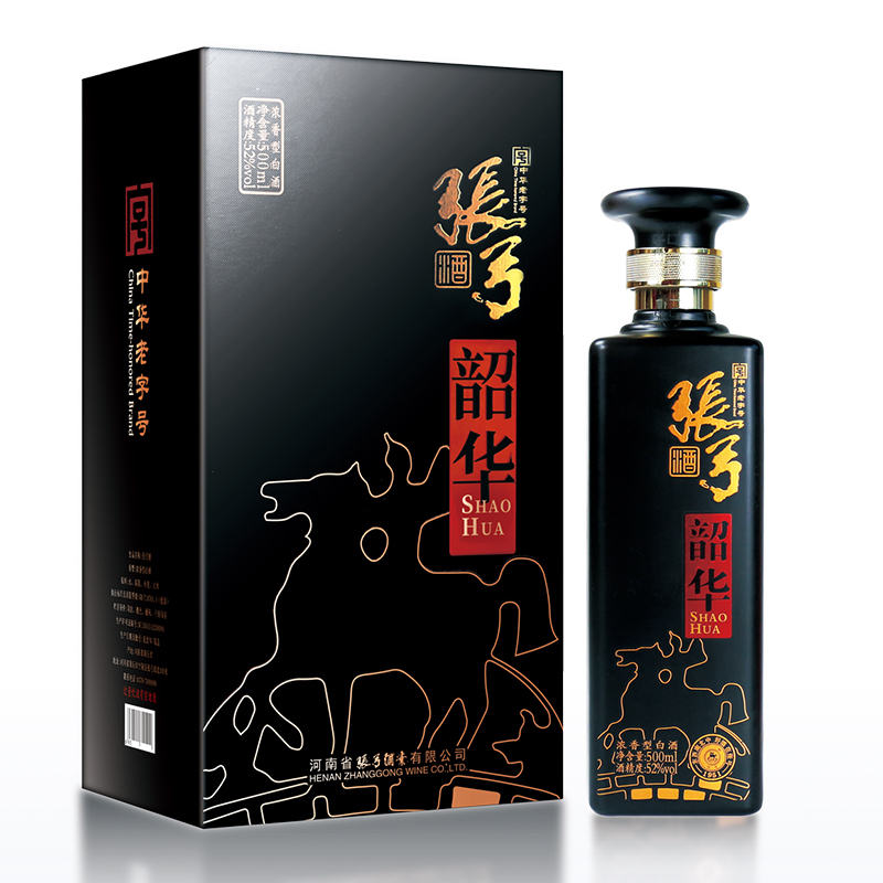 张弓酒 韶华 52度浓香型粮酒白酒整箱 500ml*6瓶