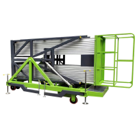 鑫中鼎 液压铝合金升降平台 倒放三柱铝合金升降机