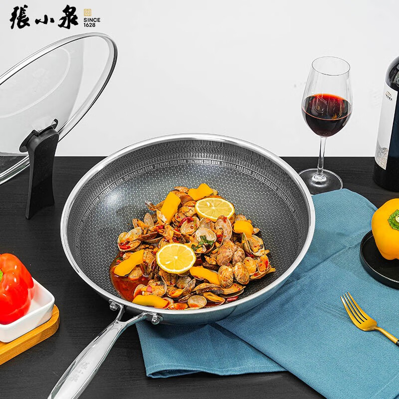 张小泉小康之家不粘炒锅C30630100 32cm