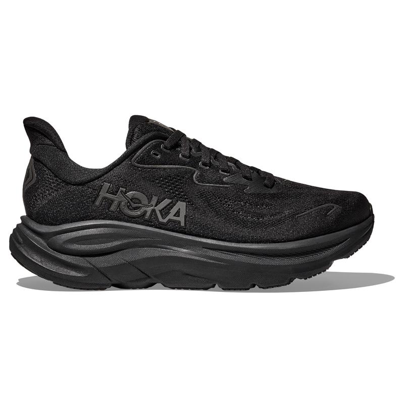 Hoka OneOne新款女款越野跑鞋超轻缓震设计透气舒适跑步训练鞋越野跑鞋 BLACK/BLACK 45
