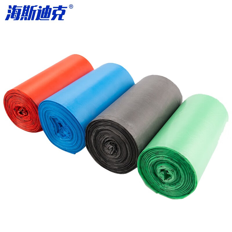 海斯迪克 分类可降解加厚垃圾袋 HKY-248 平口灰色其他 30只 1卷高清大图