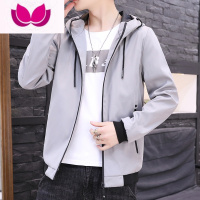 七斓夹克男士外套休闲新款潮牌宽松青年连帽百搭上衣服男款外衣
