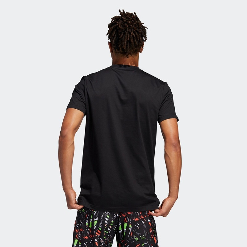 阿迪达斯adidas 新款男装哈登篮球运动短袖FM4779高清大图