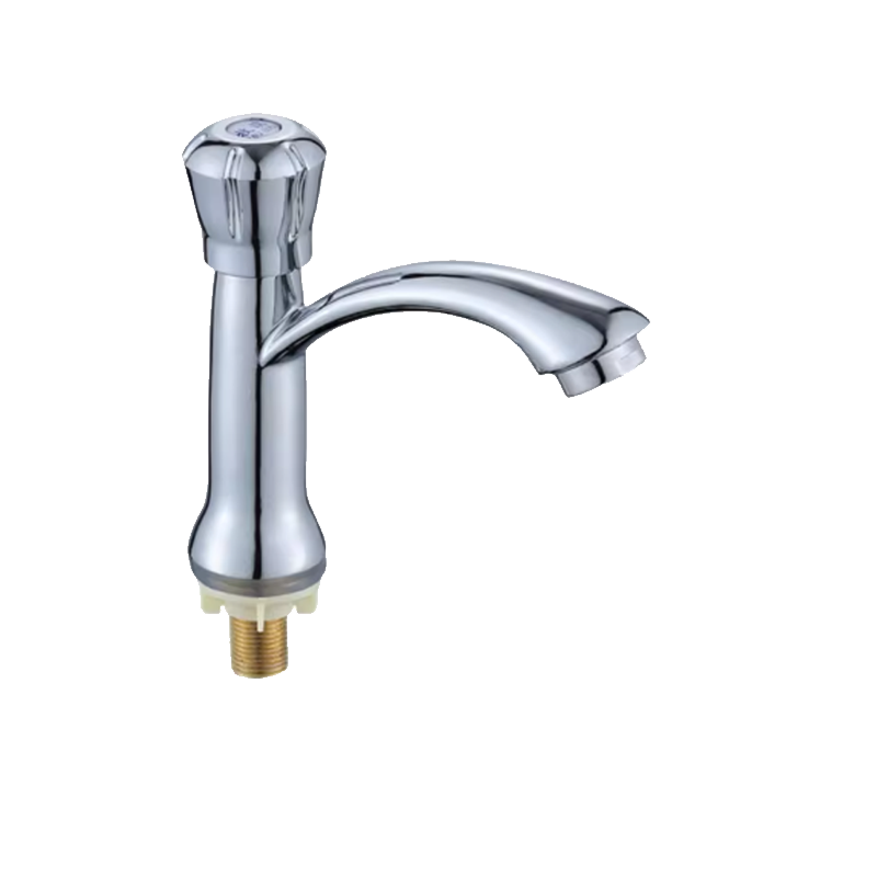 塑钢面盆单冷水龙头洗手盆水嘴带盖板 单位:个高清大图