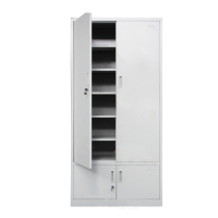 鸿业盛大简约现代办公文件柜850L*390W*1800H环保喷塑储物柜带锁