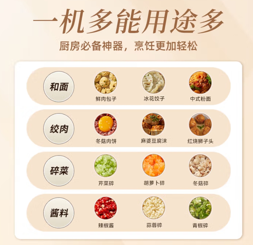 小熊(Bear)QSJ-R05H1多功能家用绞肉机搅拌机高清大图