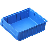 鹏畅零件盒塑料盒长条盒子收纳盒物料分隔盒五金配件螺丝工具箱不含隔板300*235*90mmPC3023蓝