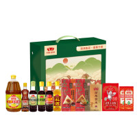 鲁花 粽享食光礼盒F米面粮油套餐调味品粽子大礼包 2000g+3822ml