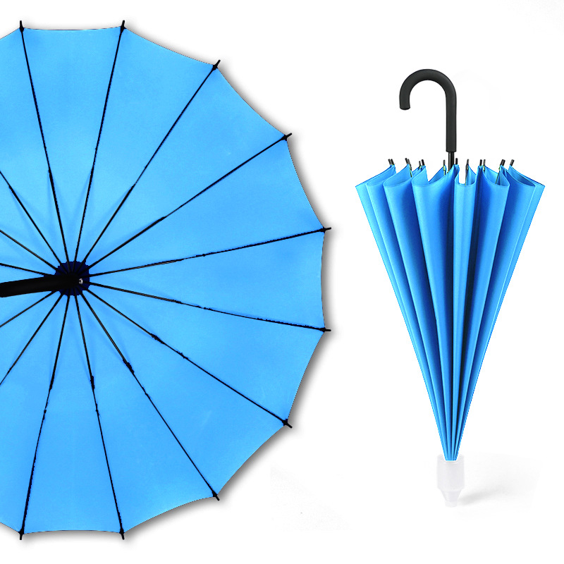 统狮16骨长柄雨伞CC2 把高清大图