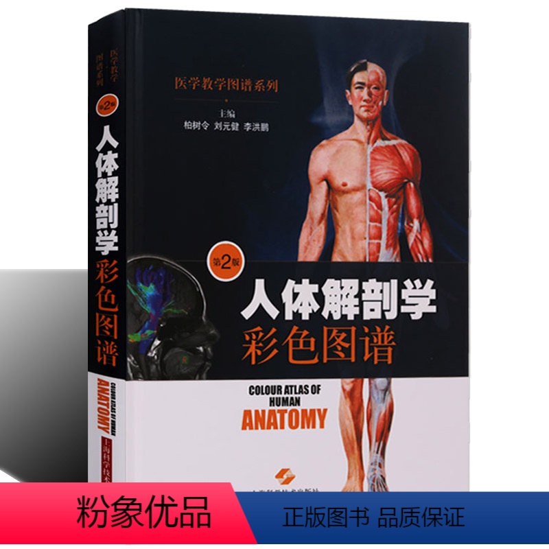 【正版】人体解剖学彩色图谱第二版500余幅数字图像图片医学教学图谱系列人体器官结构医科解剖学专业教师学生临床医生书籍上