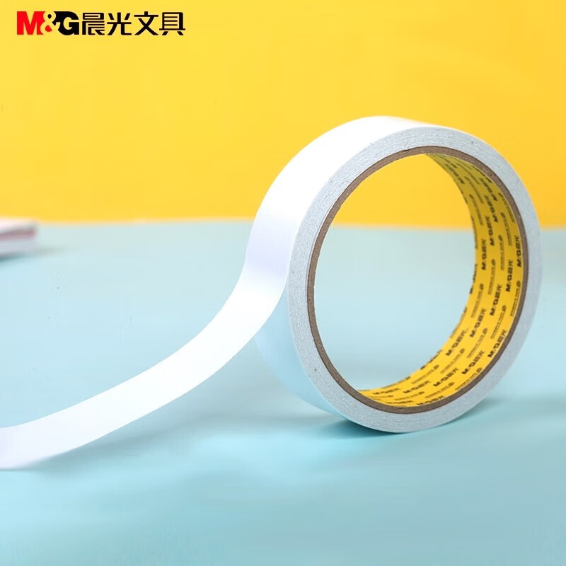 晨光(M&G)双面泡棉胶带 强力高粘度泡沫双面胶 18mm*5y(4.57m/卷)AJD97353 单卷装 10卷起拍