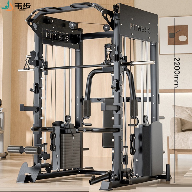 韦步A4多功能史密斯机综合训练器龙门架健身家用器材力量训练器械A4史密斯单机高清大图