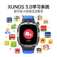 小寻AI学习手表Y2宝石蓝 移动联通电信全网通4G前后双摄视频通话GPS定位防水家庭群聊移动支付中小学生通用AI互动学习