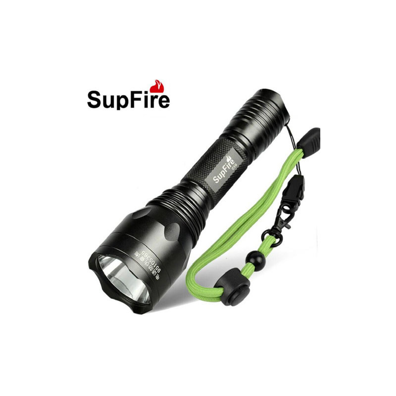 SupFire神火C10/S强光手电筒可充电远射L2 LED家用防水手电骑行 中型手电筒