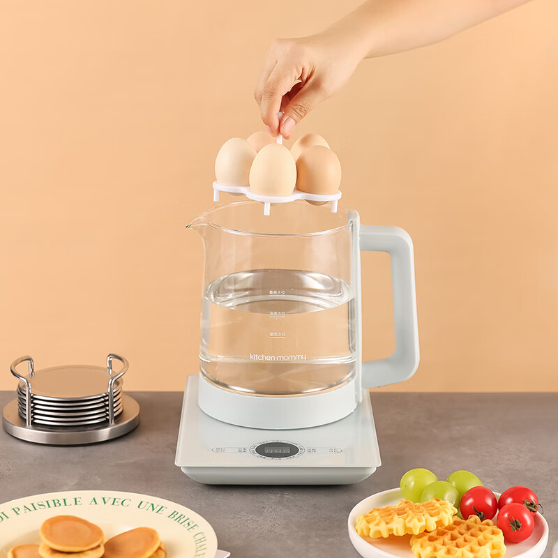 厨创妈咪(kitchen mommy)养生壶家用小型多功能办公室全自动水壶花茶壶保温壶KT-YSH-015 1.5L高清大图