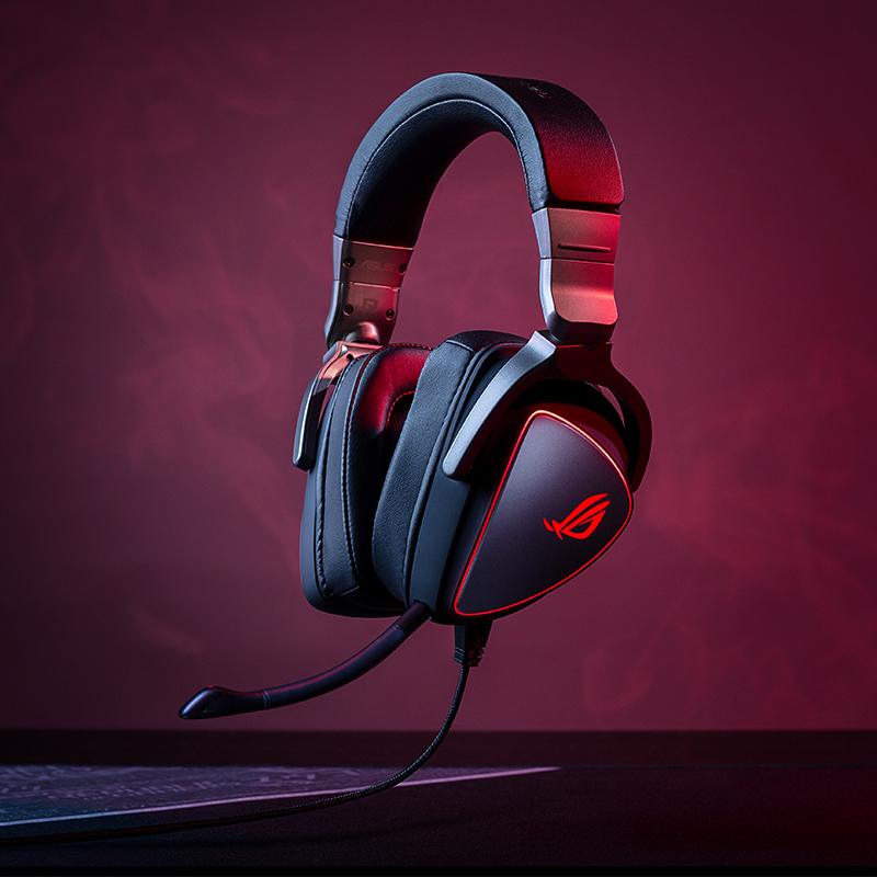 ROG 棱镜精英版 头戴式游戏耳机 虚拟7.1声道 Type-C耳机 可拆卸呼吸灯效