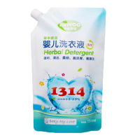 玲瑶婴儿洗衣液1314ML+520ML×3袋 组合装有香味